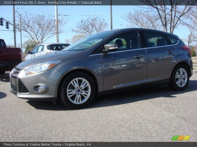 Sterling Grey Metallic / Charcoal Black 2012 Ford Focus SEL 5-Door
