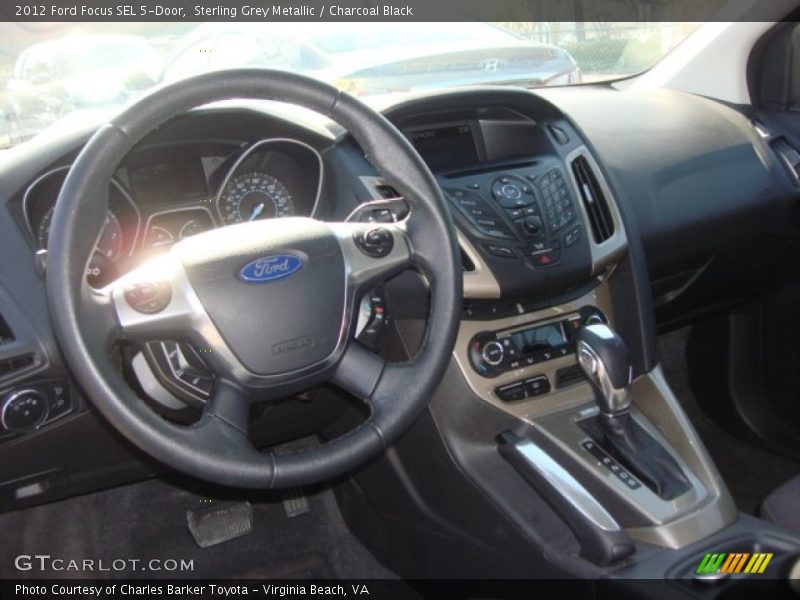 Sterling Grey Metallic / Charcoal Black 2012 Ford Focus SEL 5-Door