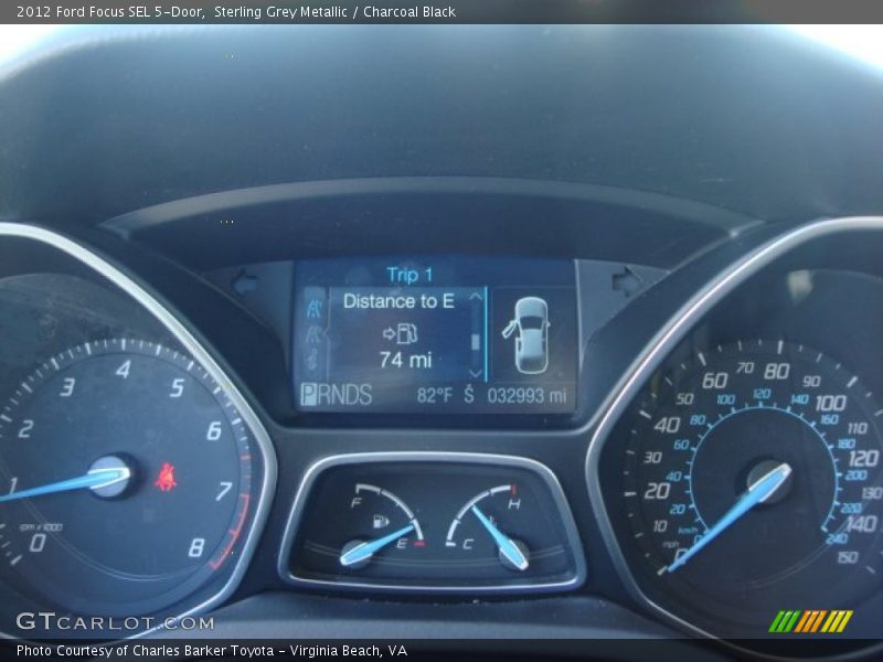 Sterling Grey Metallic / Charcoal Black 2012 Ford Focus SEL 5-Door