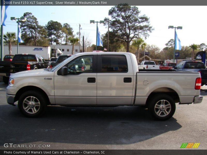 Silver Metallic / Medium/Dark Flint 2008 Ford F150 XLT SuperCrew