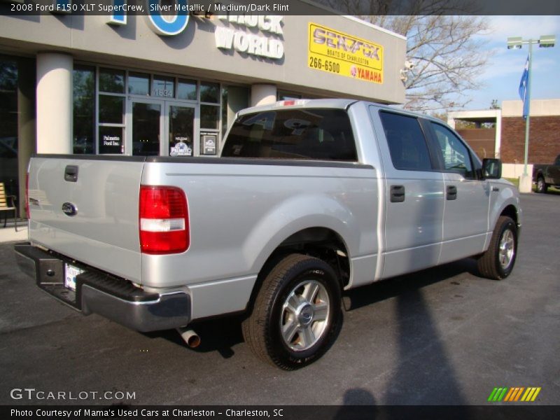 Silver Metallic / Medium/Dark Flint 2008 Ford F150 XLT SuperCrew