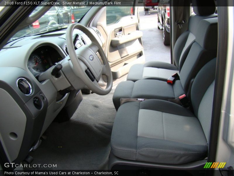 Silver Metallic / Medium/Dark Flint 2008 Ford F150 XLT SuperCrew