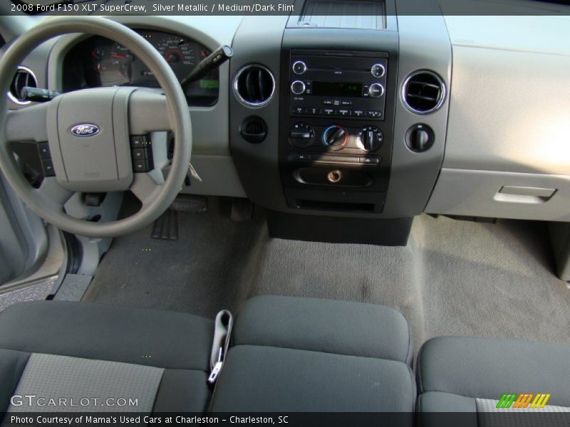 Silver Metallic / Medium/Dark Flint 2008 Ford F150 XLT SuperCrew