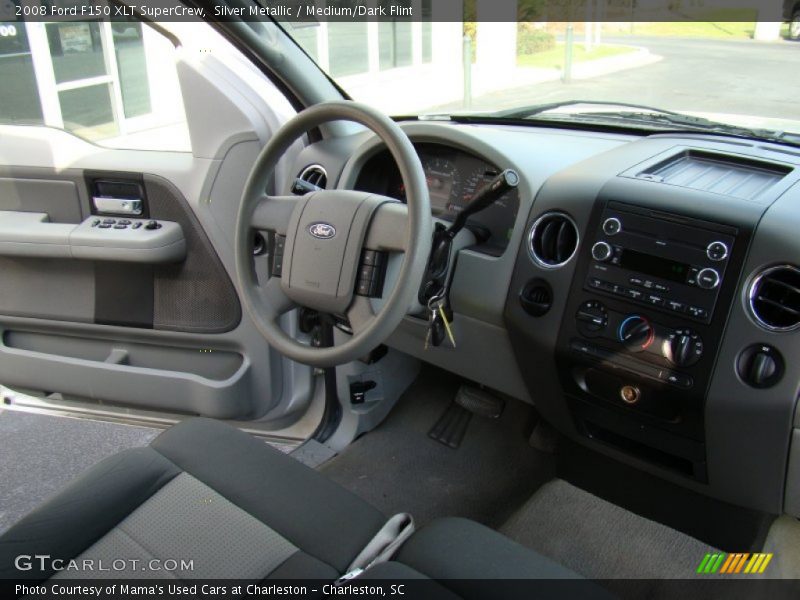 Silver Metallic / Medium/Dark Flint 2008 Ford F150 XLT SuperCrew
