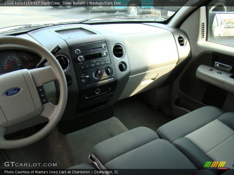Silver Metallic / Medium/Dark Flint 2008 Ford F150 XLT SuperCrew