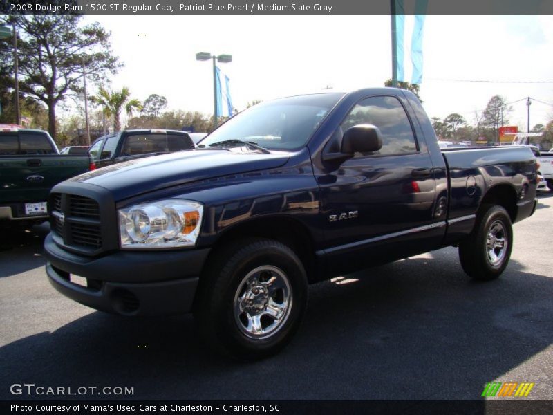 Patriot Blue Pearl / Medium Slate Gray 2008 Dodge Ram 1500 ST Regular Cab