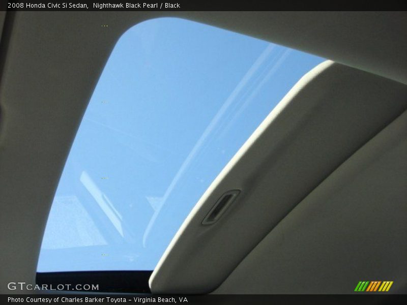 Nighthawk Black Pearl / Black 2008 Honda Civic Si Sedan