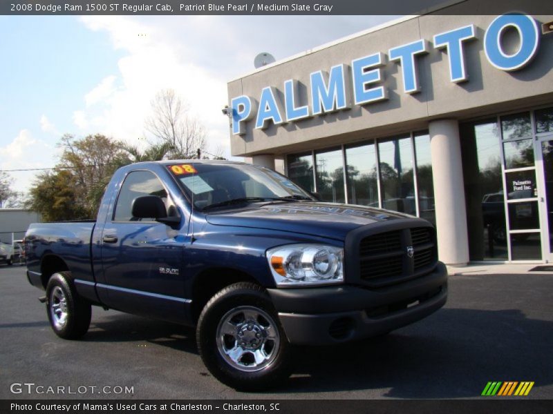 Patriot Blue Pearl / Medium Slate Gray 2008 Dodge Ram 1500 ST Regular Cab