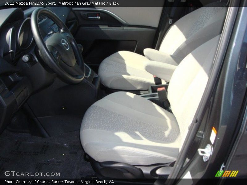 Metropolitan Gray Metallic / Black 2012 Mazda MAZDA5 Sport