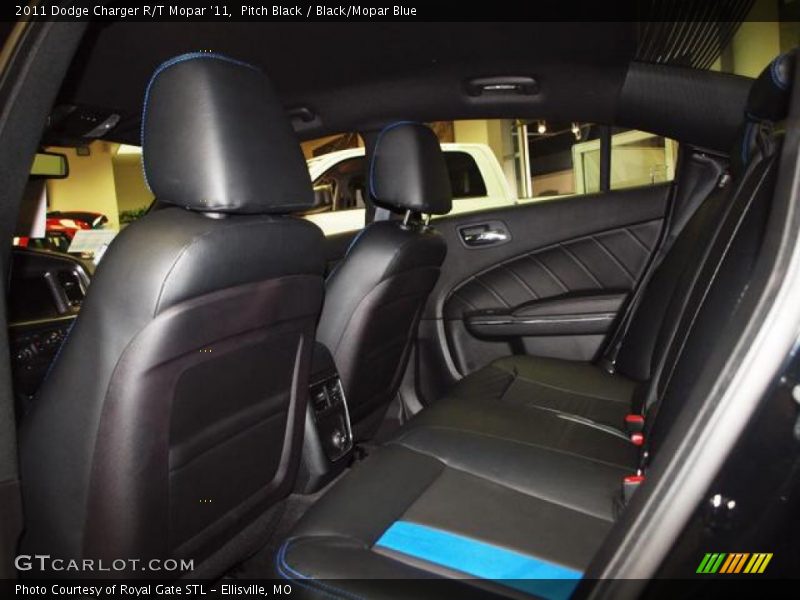 Pitch Black / Black/Mopar Blue 2011 Dodge Charger R/T Mopar '11