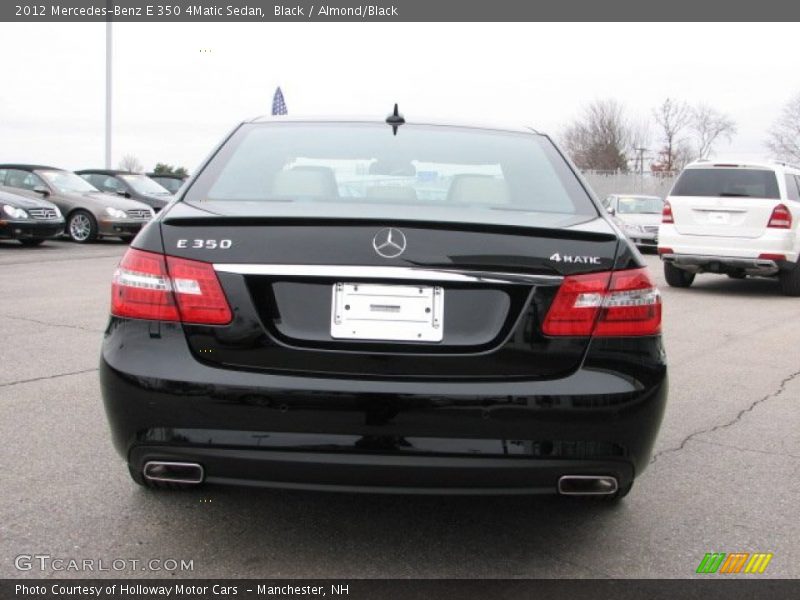 Black / Almond/Black 2012 Mercedes-Benz E 350 4Matic Sedan