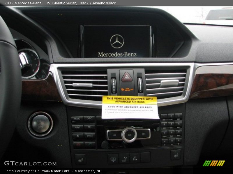 Black / Almond/Black 2012 Mercedes-Benz E 350 4Matic Sedan