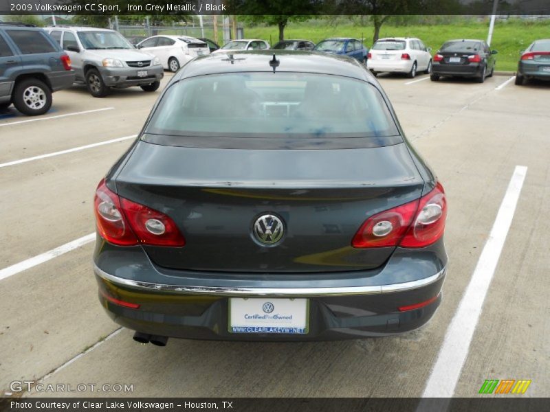 Iron Grey Metallic / Black 2009 Volkswagen CC Sport