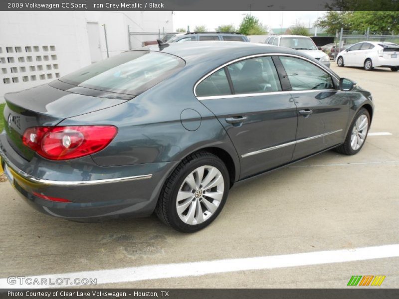 Iron Grey Metallic / Black 2009 Volkswagen CC Sport