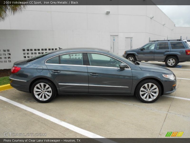 Iron Grey Metallic / Black 2009 Volkswagen CC Sport