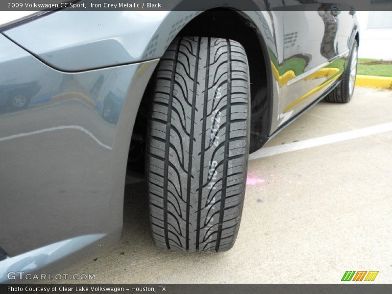 Iron Grey Metallic / Black 2009 Volkswagen CC Sport