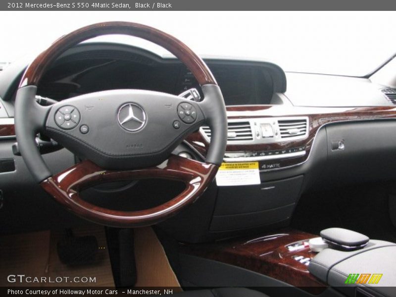 Black / Black 2012 Mercedes-Benz S 550 4Matic Sedan
