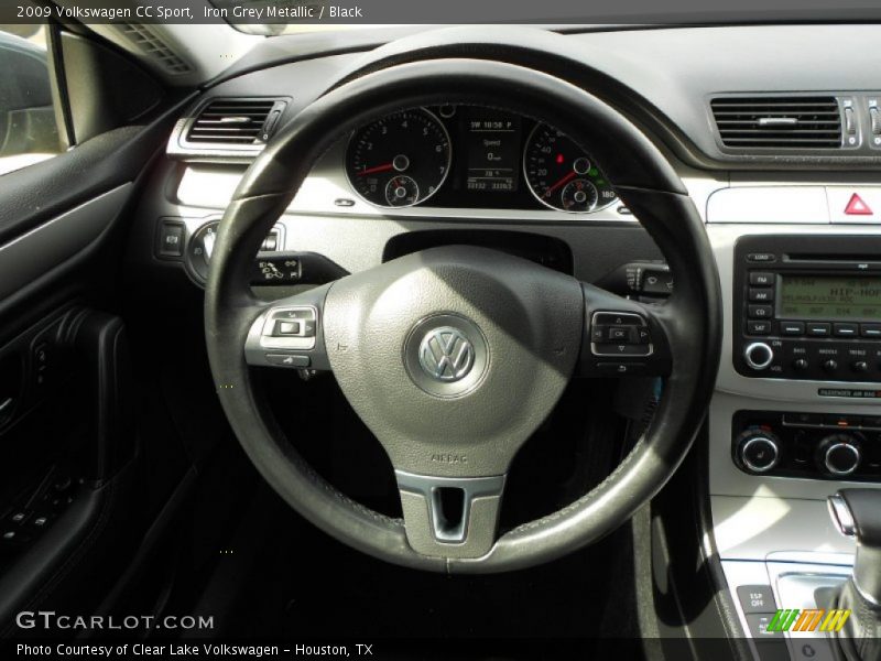 Iron Grey Metallic / Black 2009 Volkswagen CC Sport