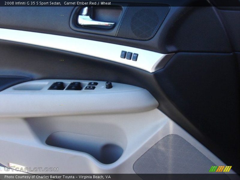 Garnet Ember Red / Wheat 2008 Infiniti G 35 S Sport Sedan