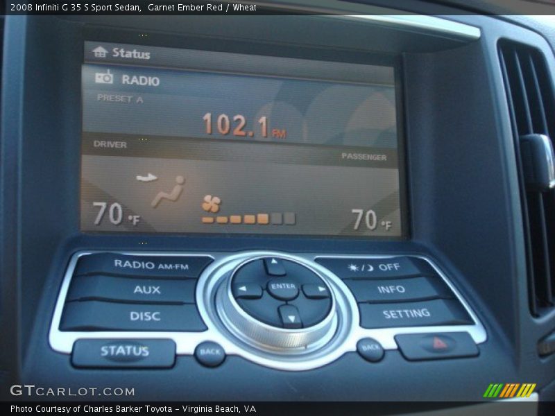 Garnet Ember Red / Wheat 2008 Infiniti G 35 S Sport Sedan