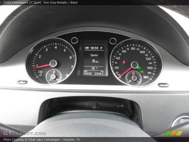 Iron Grey Metallic / Black 2009 Volkswagen CC Sport