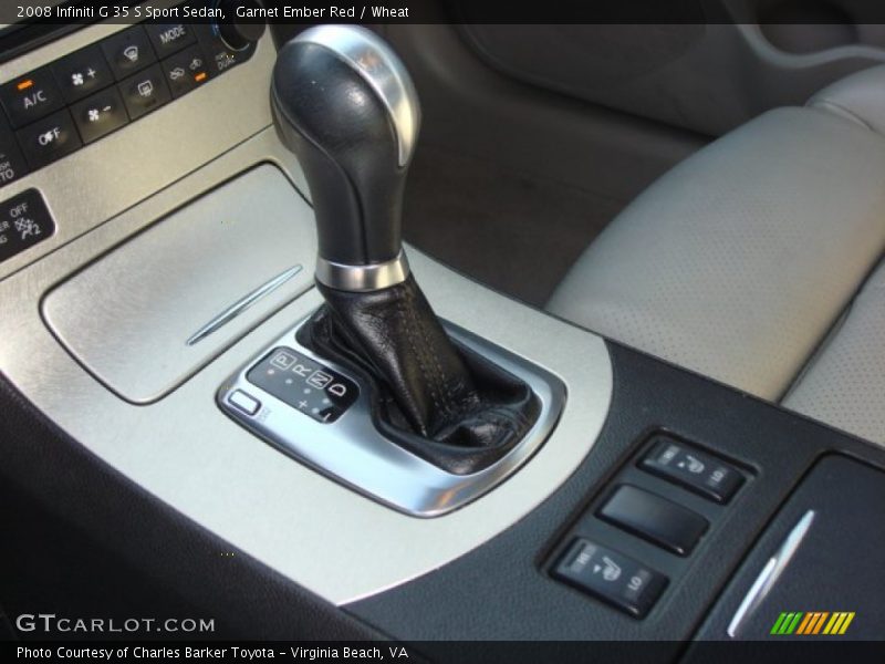 Garnet Ember Red / Wheat 2008 Infiniti G 35 S Sport Sedan