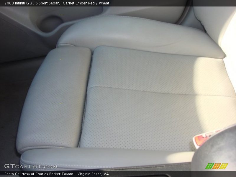 Garnet Ember Red / Wheat 2008 Infiniti G 35 S Sport Sedan