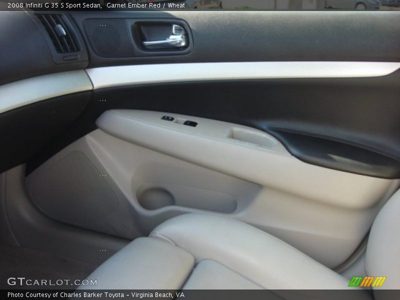 Garnet Ember Red / Wheat 2008 Infiniti G 35 S Sport Sedan