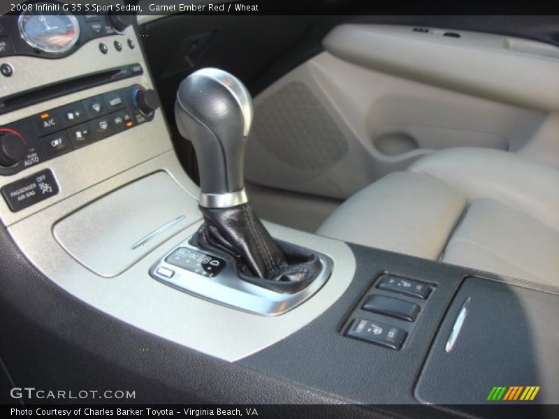 Garnet Ember Red / Wheat 2008 Infiniti G 35 S Sport Sedan