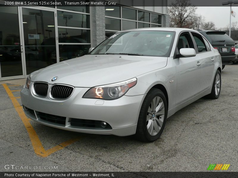 Titanium Silver Metallic / Grey 2006 BMW 5 Series 525xi Sedan