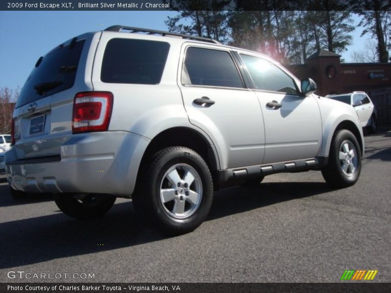 Brilliant Silver Metallic / Charcoal 2009 Ford Escape XLT