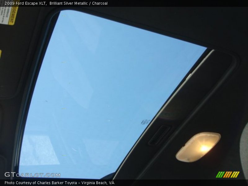 Brilliant Silver Metallic / Charcoal 2009 Ford Escape XLT