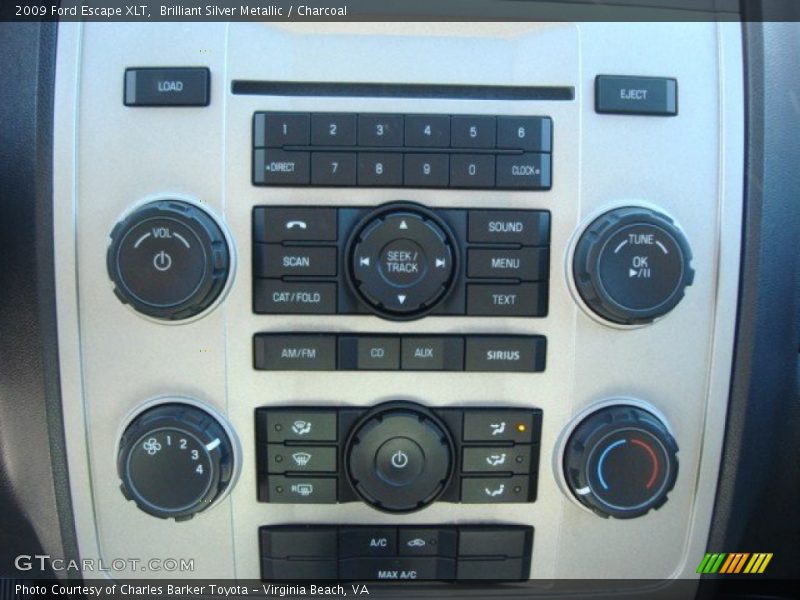 Brilliant Silver Metallic / Charcoal 2009 Ford Escape XLT