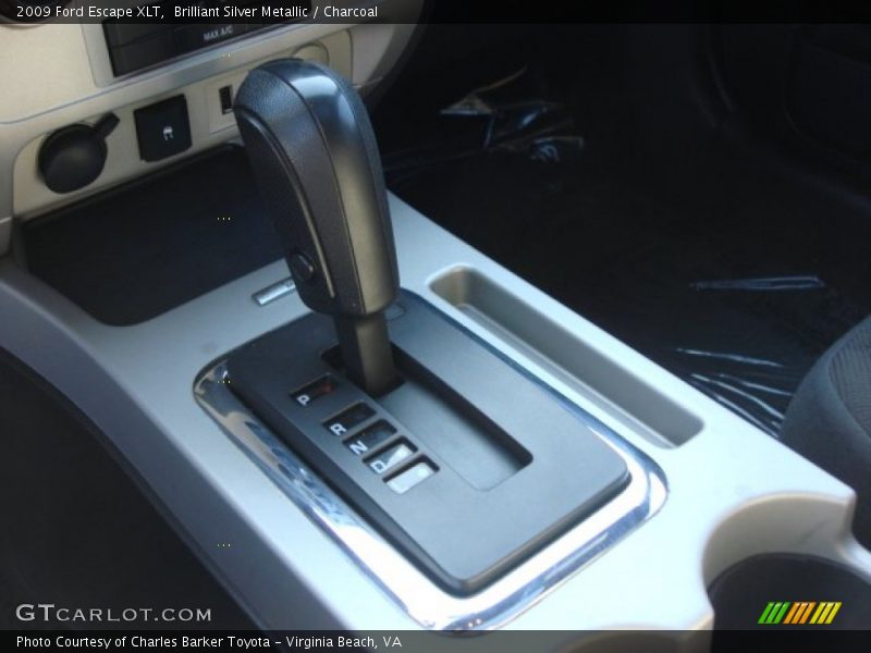 Brilliant Silver Metallic / Charcoal 2009 Ford Escape XLT