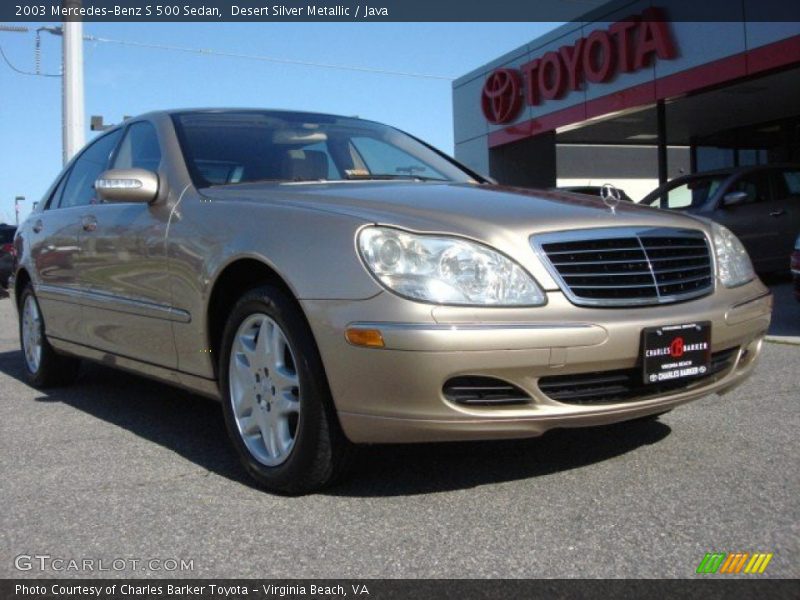 Desert Silver Metallic / Java 2003 Mercedes-Benz S 500 Sedan