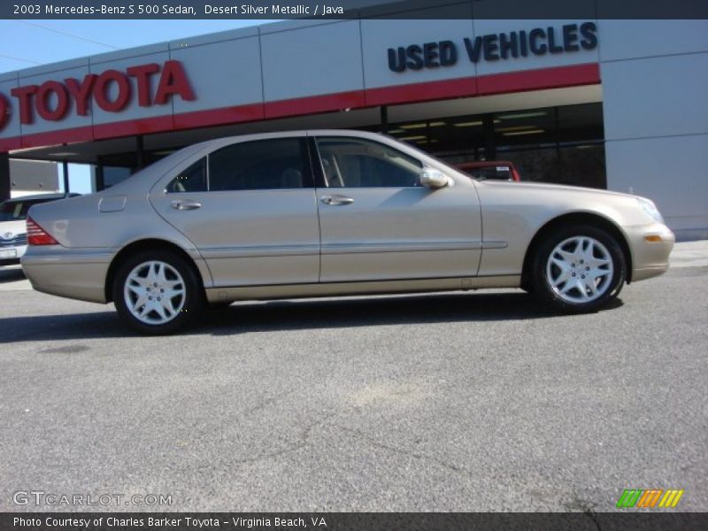 Desert Silver Metallic / Java 2003 Mercedes-Benz S 500 Sedan