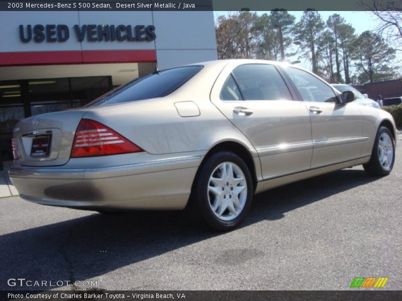 Desert Silver Metallic / Java 2003 Mercedes-Benz S 500 Sedan