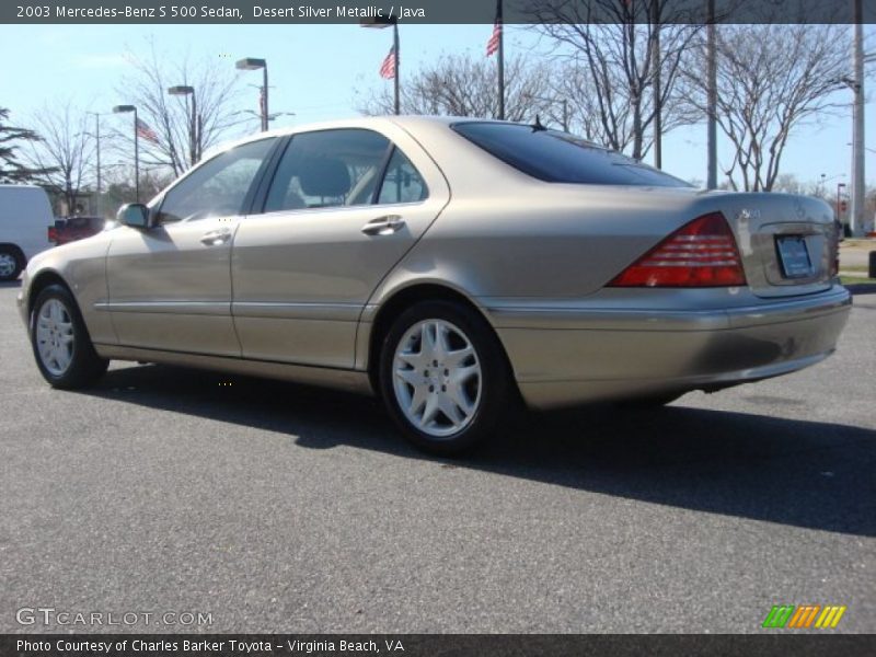 Desert Silver Metallic / Java 2003 Mercedes-Benz S 500 Sedan