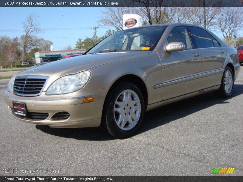 Desert Silver Metallic / Java 2003 Mercedes-Benz S 500 Sedan