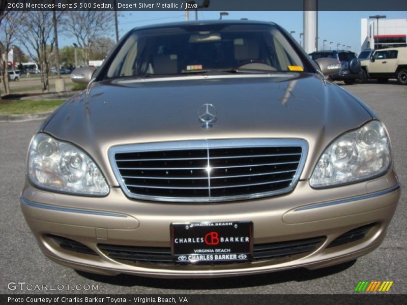 Desert Silver Metallic / Java 2003 Mercedes-Benz S 500 Sedan
