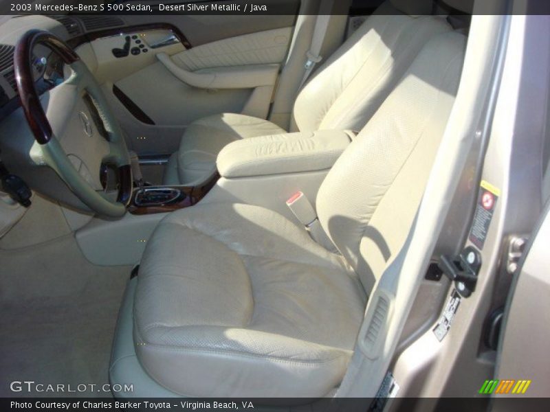 Desert Silver Metallic / Java 2003 Mercedes-Benz S 500 Sedan