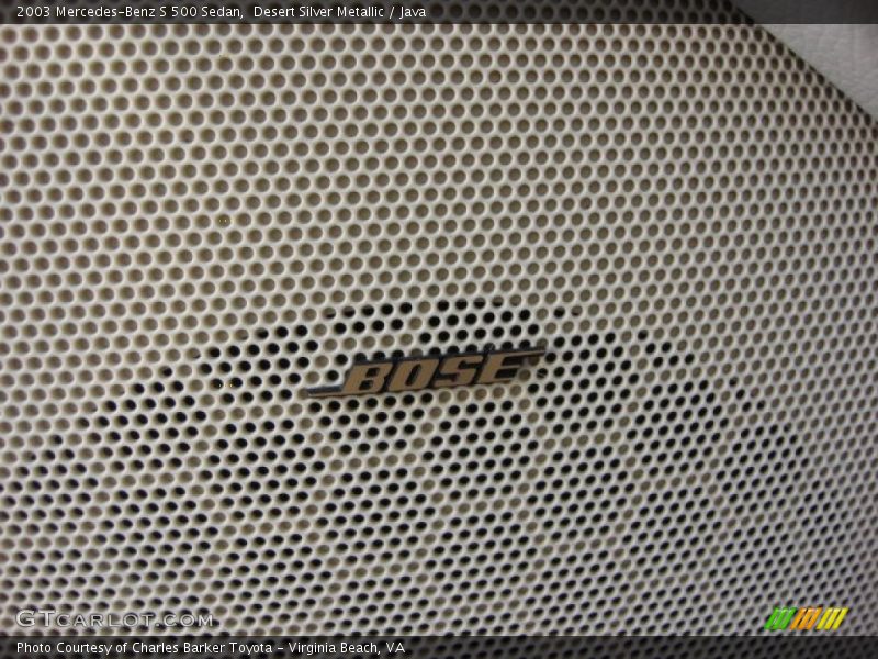 Desert Silver Metallic / Java 2003 Mercedes-Benz S 500 Sedan