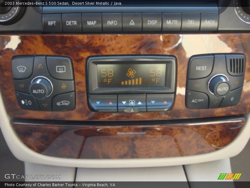 Desert Silver Metallic / Java 2003 Mercedes-Benz S 500 Sedan