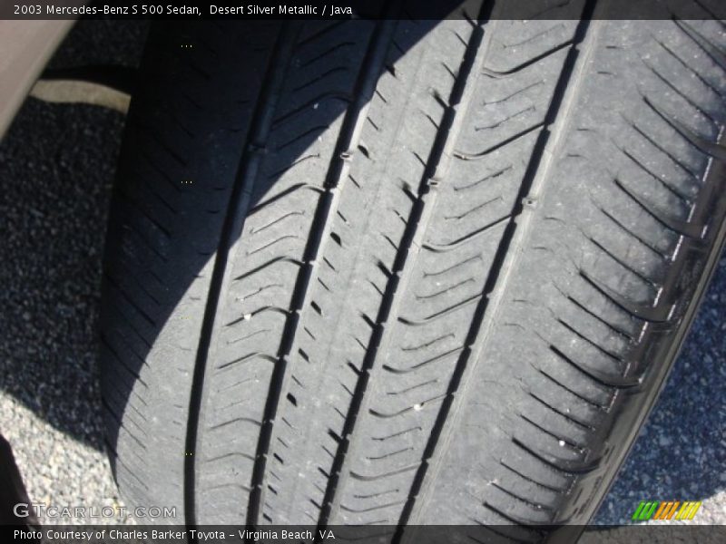 Desert Silver Metallic / Java 2003 Mercedes-Benz S 500 Sedan