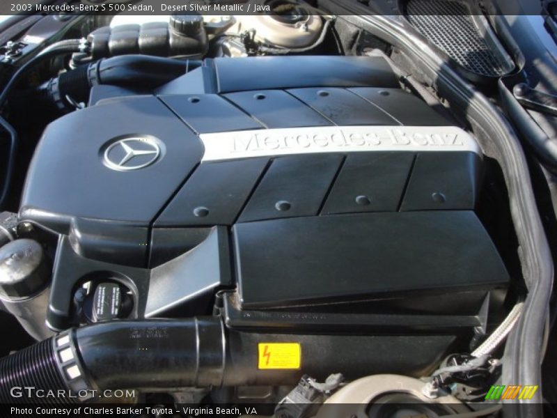 Desert Silver Metallic / Java 2003 Mercedes-Benz S 500 Sedan