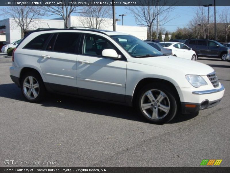 Stone White / Dark Khaki/Light Graystone 2007 Chrysler Pacifica Touring AWD