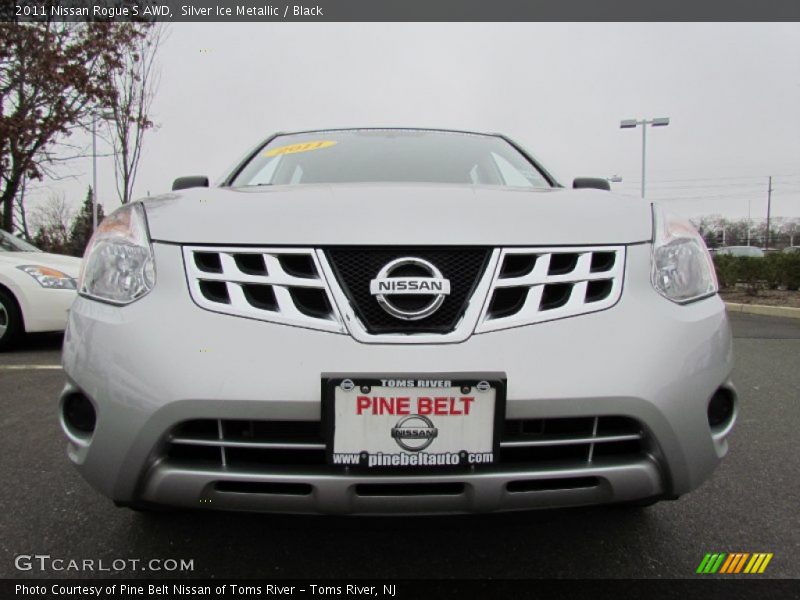 Silver Ice Metallic / Black 2011 Nissan Rogue S AWD