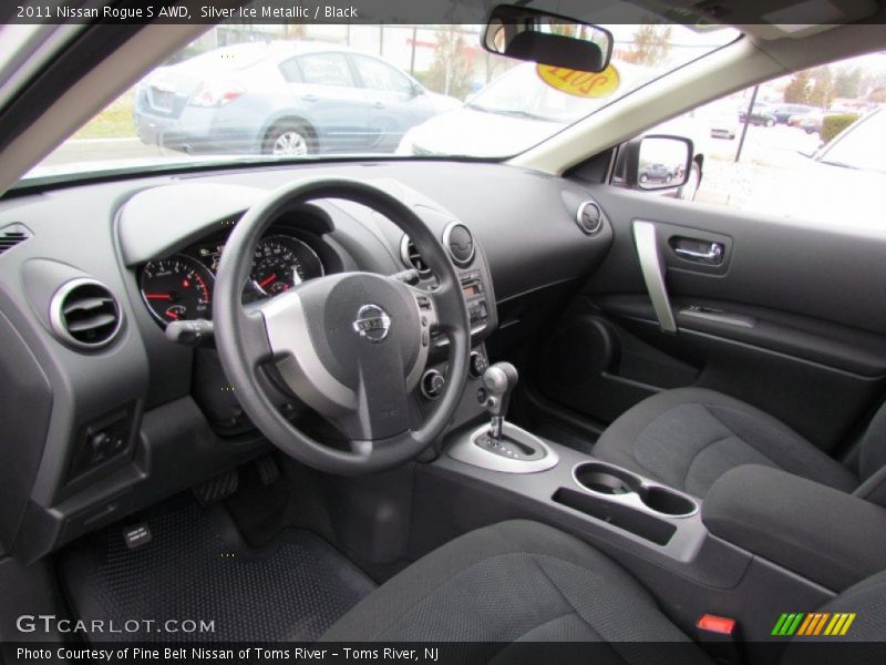 Silver Ice Metallic / Black 2011 Nissan Rogue S AWD