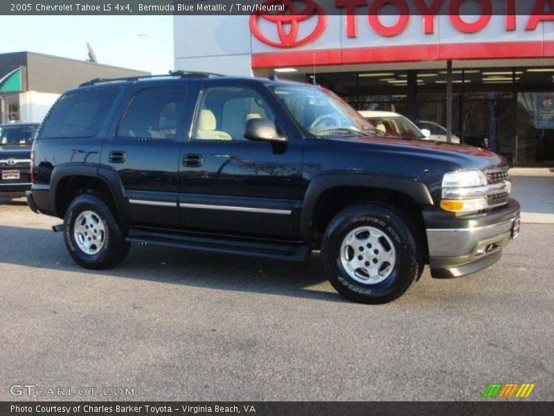 Bermuda Blue Metallic / Tan/Neutral 2005 Chevrolet Tahoe LS 4x4