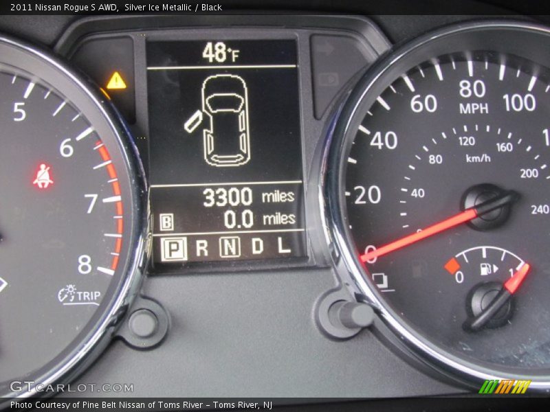 Silver Ice Metallic / Black 2011 Nissan Rogue S AWD